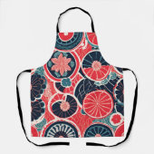 nahtloses Muster mit Blume Schürze (Vorderseite)