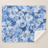 Nahtloses Muster mit Blume Sherpadecke (Vorderseite (Horizontal))