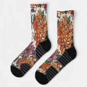 nahtloses Muster mit Blume Socken (Links)