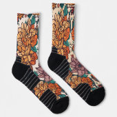 nahtloses Muster mit Blume Socken (Rechts)