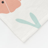 Nahtloses Muster mit Blume und Blumenelementen, Fleecedecke (Ecke)