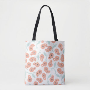 Nahtloses Muster mit Blume und Blumenelementen, Tasche