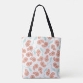 Nahtloses Muster mit Blume und Blumenelementen, Tasche (Rückseite)