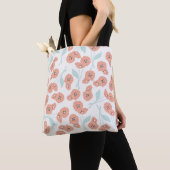Nahtloses Muster mit Blume und Blumenelementen, Tasche (Von Nahem)