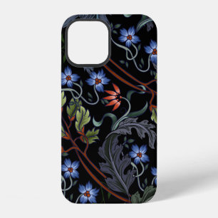 Nahtloses Muster mit Blumen im Art Deco-Stil. M iPhone 12 Hülle