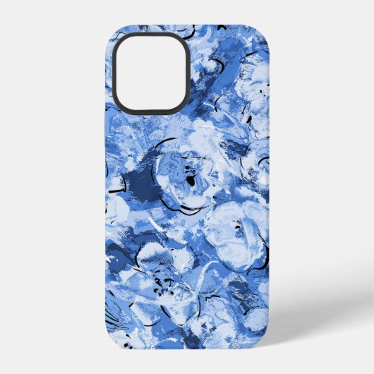 Nahtloses Muster mit Blumen iPhone Hülle (Rückseite)