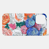 Nahtloses Muster mit bunten Blume Case-Mate iPhone Hülle (Rückseite (Horizontal))