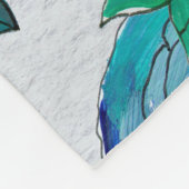Nahtloses Muster mit bunten Blume Fleecedecke (Ecke)