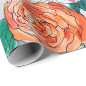 Nahtloses Muster mit bunten Blume Geschenkpapier (Rolleneckpunkt)