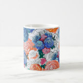 Nahtloses Muster mit bunten Blume Kaffeetasse (Mittel)