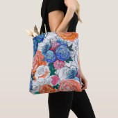 Nahtloses Muster mit bunten Blume Tasche (Von Nahem)