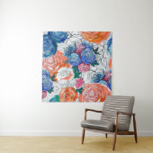 Nahtloses Muster mit bunten Blume Wandteppich (Beispiel)