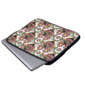Nahtloses Muster mit bunten Herzen Laptopschutzhülle (Vorne Knopf)