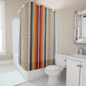 Nahtloses Muster mit bunten Streifen Duschvorhang (Beispiel)