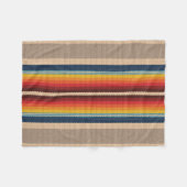 Nahtloses Muster mit bunten Streifen Fleecedecke (Vorderseite (Horizontal))