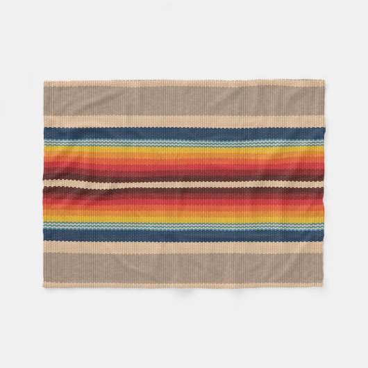 Nahtloses Muster mit bunten Streifen Fleecedecke (Vorderseite (Horizontal))