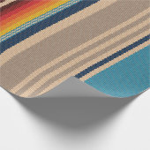 Nahtloses Muster mit bunten Streifen Geschenkpapier (Ecke)