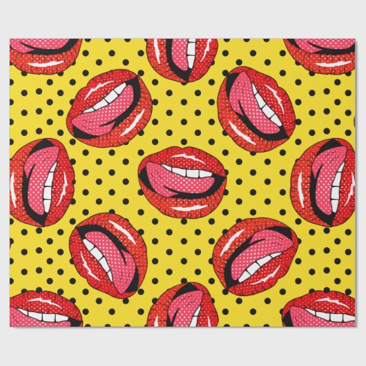 Nahtloses Muster mit Cartoon-Patch-Abzeichen mit l Geschenkpapier (Flach)