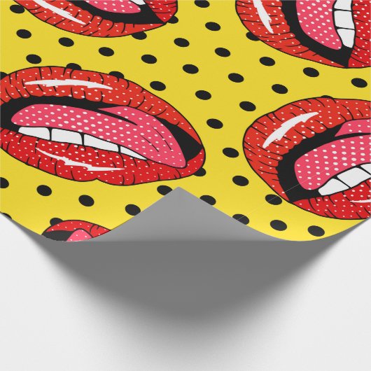 Nahtloses Muster mit Cartoon-Patch-Abzeichen mit l Geschenkpapier (Ecke)