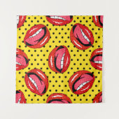 Nahtloses Muster mit Cartoon-Patch-Abzeichen mit l Wandteppich (Vorderseite (Horizontal))