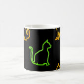 Nahtloses Muster mit Catsabstract,Tier,Kunst,Arti Kaffeetasse (Mittel)