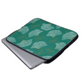 Nahtloses Muster mit dekorativen Blume Laptopschutzhülle (Vorne Knopf)