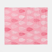 Nahtloses Muster mit doodlen Wassertropfen Fleecedecke (Vorderseite (Horizontal))