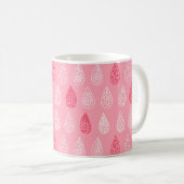 Nahtloses Muster mit doodlen Wassertropfen Kaffeetasse (VorderseiteRechts)