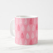 Nahtloses Muster mit doodlen Wassertropfen Kaffeetasse (Vorderseite Links)