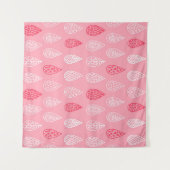 Nahtloses Muster mit doodlen Wassertropfen Wandteppich (Vorderseite (Horizontal))