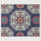 Nahtloses Muster mit einem märchenhaften, blumenge Geschenkpapier (Flach)