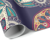 Nahtloses Muster mit einem märchenhaften, blumenge Geschenkpapier (Rolleneckpunkt)