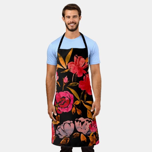 Nahtloses Muster mit einfacher Handzeichnung Schürze (Getragen)