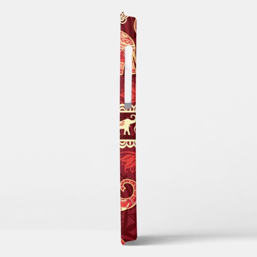 Nahtloses Muster mit Elefanten Case-Mate iPhone Hülle (Rückseite / Links)