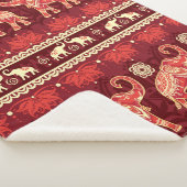 Nahtloses Muster mit Elefanten Sherpadecke (3/4)
