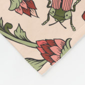 Nahtloses Muster mit fantasievollen Blume, natürli Fleecedecke (Ecke)