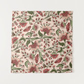 Nahtloses Muster mit fantasievollen Blume, natürli Wandteppich (Vorderseite (Horizontal))