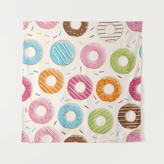 Nahtloses Muster mit farbenfrohen, leckeren, glänz Wandteppich (Vorderseite (Horizontal))