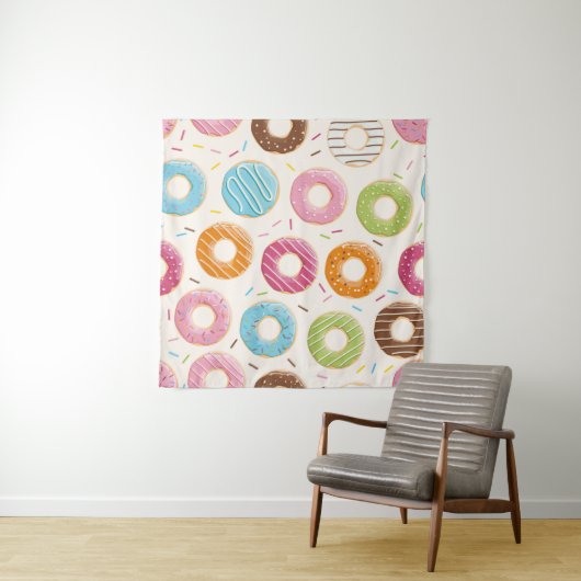 Nahtloses Muster mit farbenfrohen, leckeren, glänz Wandteppich (Beispiel (Horizontal))