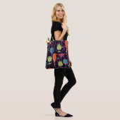 Nahtloses Muster mit farbenfrohen Wasserfarbcockta Tasche (Am Model)
