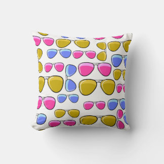 Nahtloses Muster mit farbenfroher Retroaviat Kissen