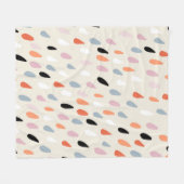 Nahtloses Muster mit farbenprächtigen Handziehern Fleecedecke (Vorderseite (Horizontal))