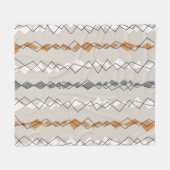 Nahtloses Muster mit farbigen Streifen Fleecedecke (Vorderseite (Horizontal))