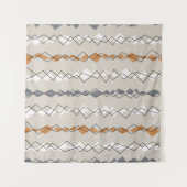 Nahtloses Muster mit farbigen Streifen Wandteppich (Vorderseite (Horizontal))