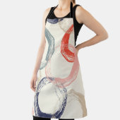 Nahtloses Muster mit farbigen Wasserfarbkreisen Schürze (InSitu)