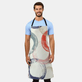 Nahtloses Muster mit farbigen Wasserfarbkreisen Schürze (Getragen)