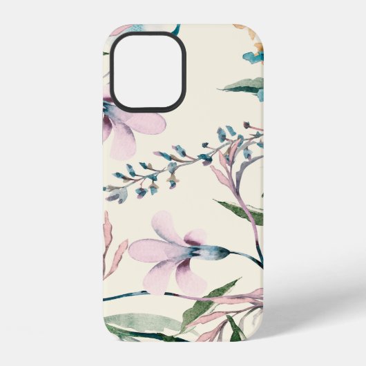 Nahtloses Muster mit Feldblumen iPhone Hülle (Rückseite)