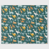 Nahtloses Muster mit flachem Geschenkpapier (Flach)