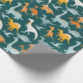 Nahtloses Muster mit flachem Geschenkpapier (Ecke)