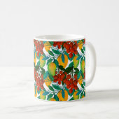 Nahtloses Muster mit frisch leuchtend exotischer M Kaffeetasse (VorderseiteRechts)
